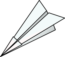 objects & Paper plane free transparent png image.