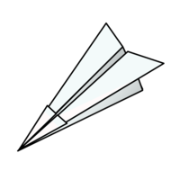 objects & Paper plane free transparent png image.