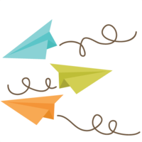 objects & paper plane free transparent png image.