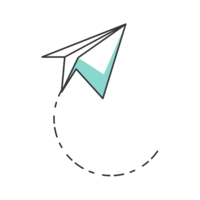 objects & Paper plane free transparent png image.