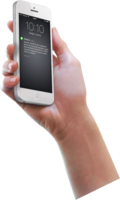 electronics & phone in hand free transparent png image.