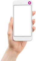 electronics & phone in hand free transparent png image.