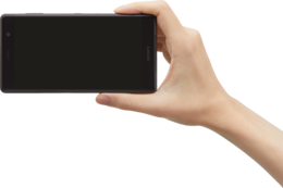 electronics & Phone in hand free transparent png image.