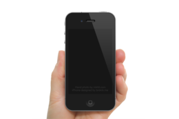 electronics & phone in hand free transparent png image.