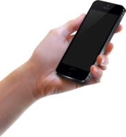 electronics & phone in hand free transparent png image.