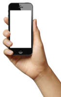 electronics & phone in hand free transparent png image.