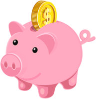 objects & Piggy bank free transparent png image.