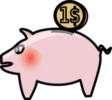 objects & Piggy bank free transparent png image.