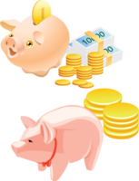 objects & piggy bank free transparent png image.