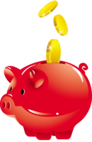 objects & Piggy bank free transparent png image.