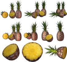 fruits & pineapple free transparent png image.