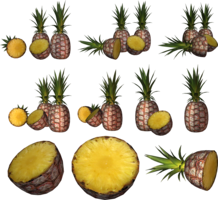 fruits & Pineapple free transparent png image.