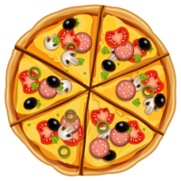 food & pizza free transparent png image.