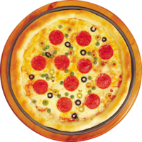 food & Pizza free transparent png image.