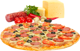 food & pizza free transparent png image.