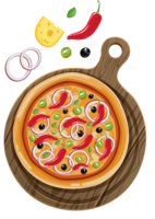 food & pizza free transparent png image.