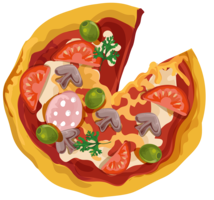 food & Pizza free transparent png image.