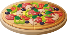 food & pizza free transparent png image.