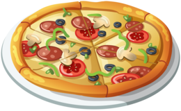 food & pizza free transparent png image.