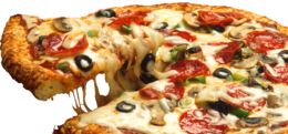 food & pizza free transparent png image.