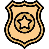 symbols & Police badge free transparent png image.