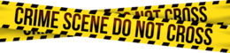 words phrases & Police tape free transparent png image.