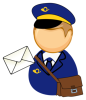 people & postman free transparent png image.