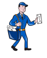 people & postman free transparent png image.