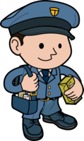 people & Postman free transparent png image.