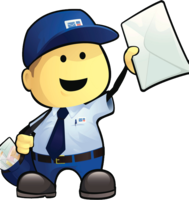 people & postman free transparent png image.