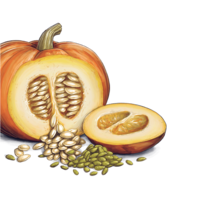 fruits & pumpkin seeds free transparent png image.