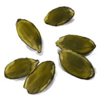 fruits & pumpkin seeds free transparent png image.