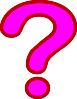 alphabet & Question mark free transparent png image.