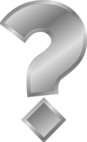 alphabet & Question mark free transparent png image.