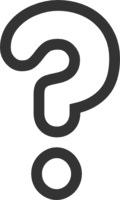 alphabet & Question mark free transparent png image.