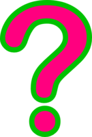 alphabet & question mark free transparent png image.