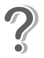 alphabet & Question mark free transparent png image.