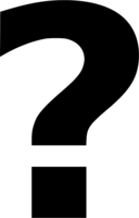 alphabet & Question mark free transparent png image.