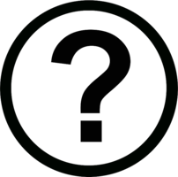 alphabet & Question mark free transparent png image.