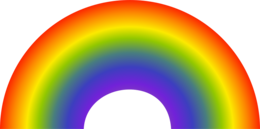 nature & Rainbow free transparent png image.