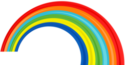 nature & Rainbow free transparent png image.