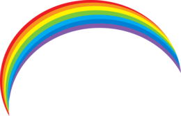 nature & Rainbow free transparent png image.