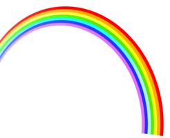 nature & Rainbow free transparent png image.