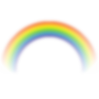 nature & Rainbow free transparent png image.