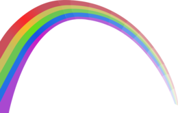 nature & Rainbow free transparent png image.