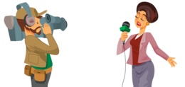 people & reporter free transparent png image.