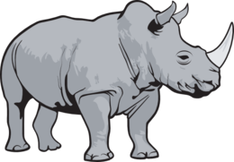 animals & Rhino free transparent png image.