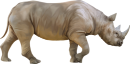 animals & rhino free transparent png image.