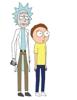 heroes & rick and morty free transparent png image.