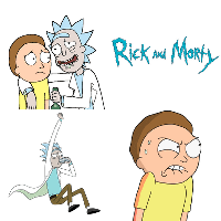 heroes & rick and morty free transparent png image.